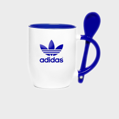 ماگ قاشق دار دسته داخل رنگی - کد 420